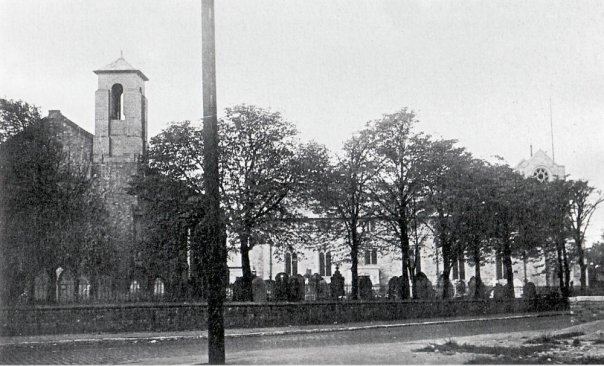 Old and new churches side by side