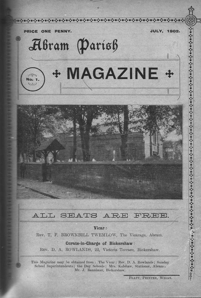 Front Cover of the Parish Magazine