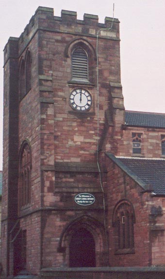 Tower from the South side, photo by Alison Wearing 6th December 2006