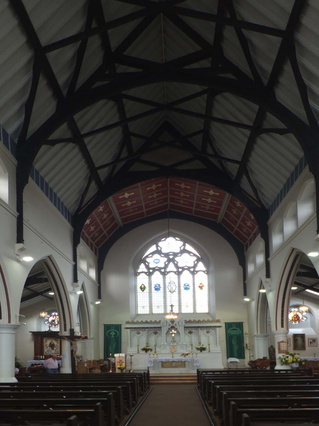 The Interior of St Ann. Photograph supplied by and  of Leslie Beck 2014