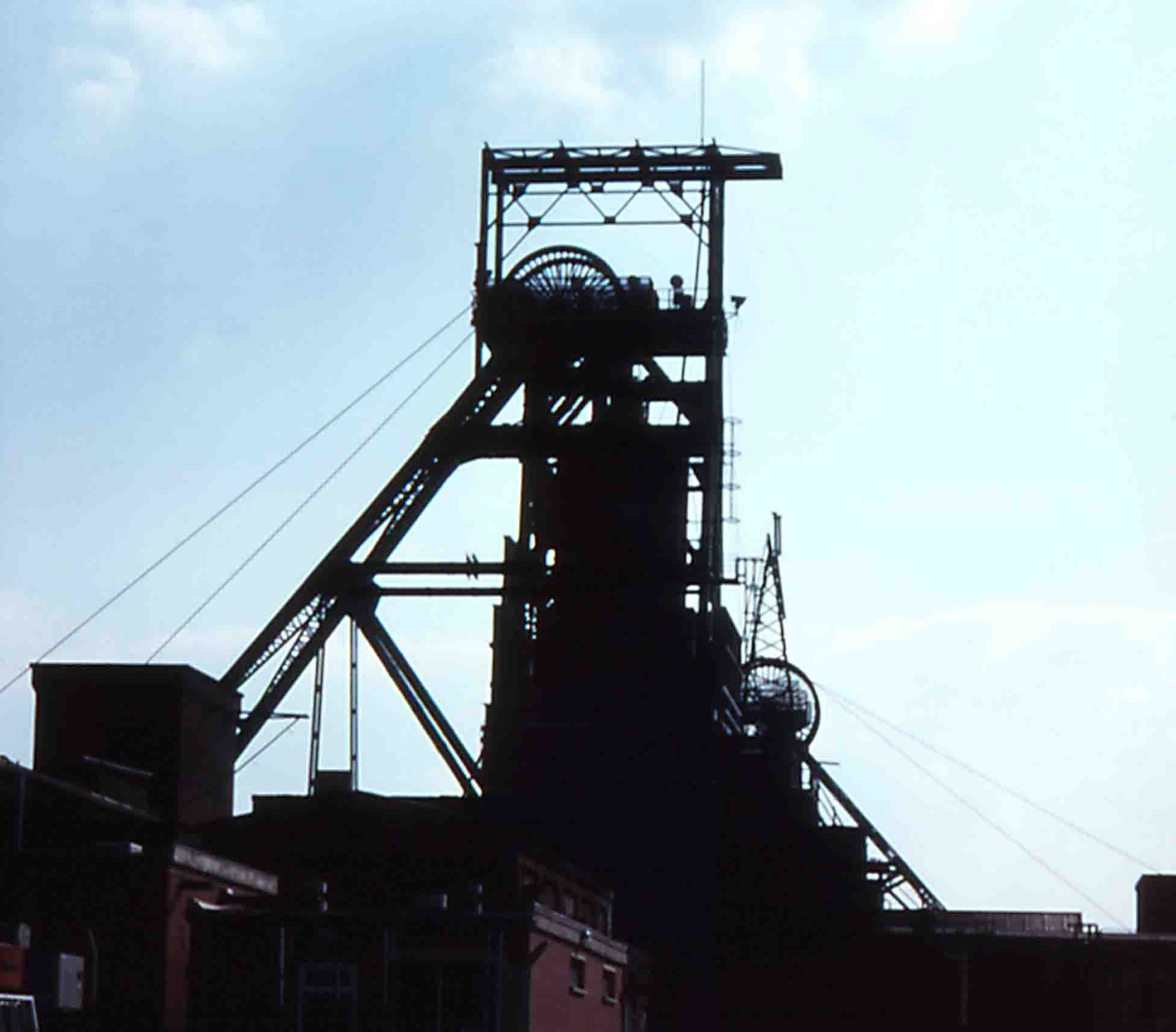 Bickershaw Colliery, Leigh. Photo by Peter Wood, 22 May 1988