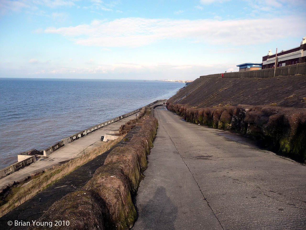 Sea Defences at Bispham. Photograph supplied by and  of Brian Young