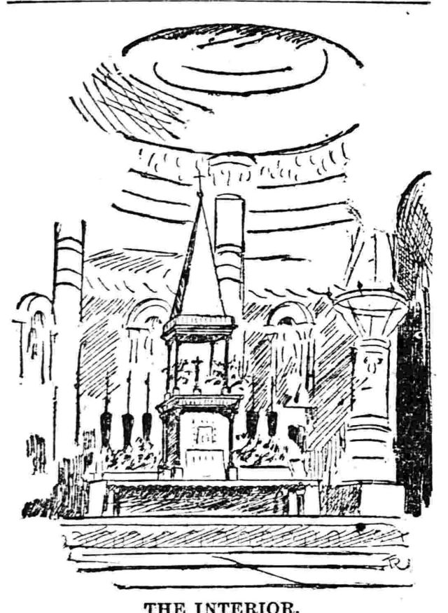 A Drawing of the Interior of St Alban