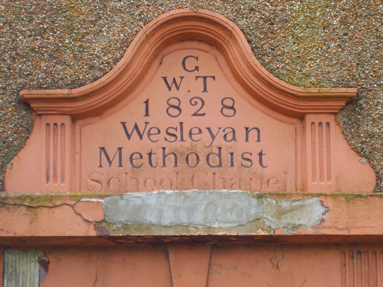 The Date Stone at New Row Methodist Church