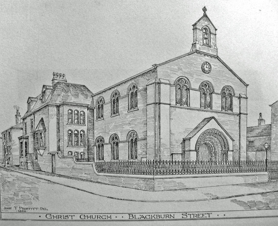 Christ Church, Deane Rd.  Bolton Council. From the collections of Bolton Museum and Archive Service