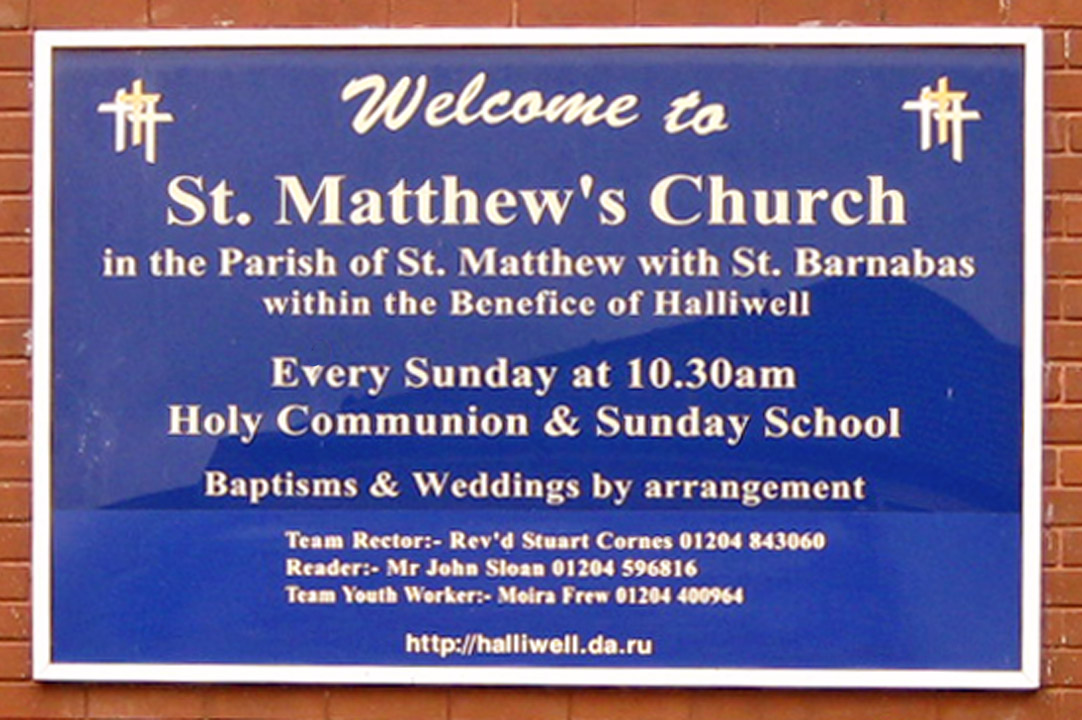 St Matthew Worship Centre Board