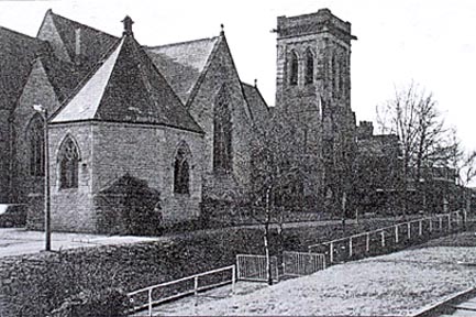 St Matthew's Church with the spire removed Photograph courtesy of Halliwell Local History Society