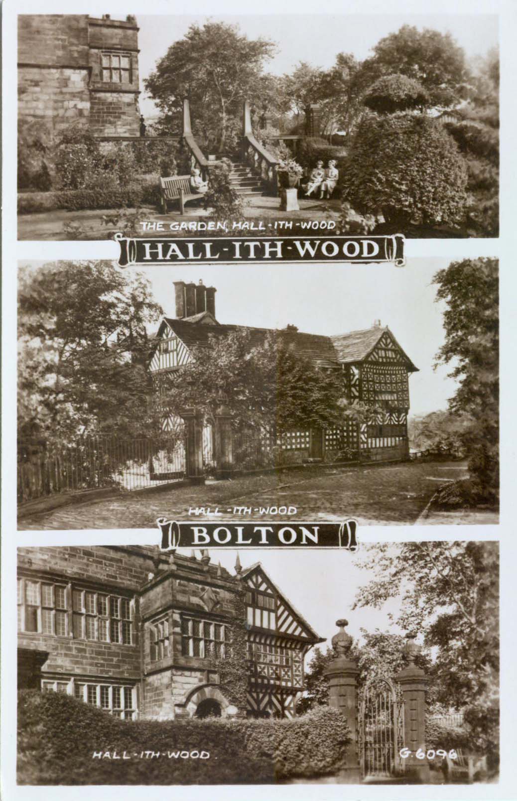 An Old Post Card view of Hall i'th Wood