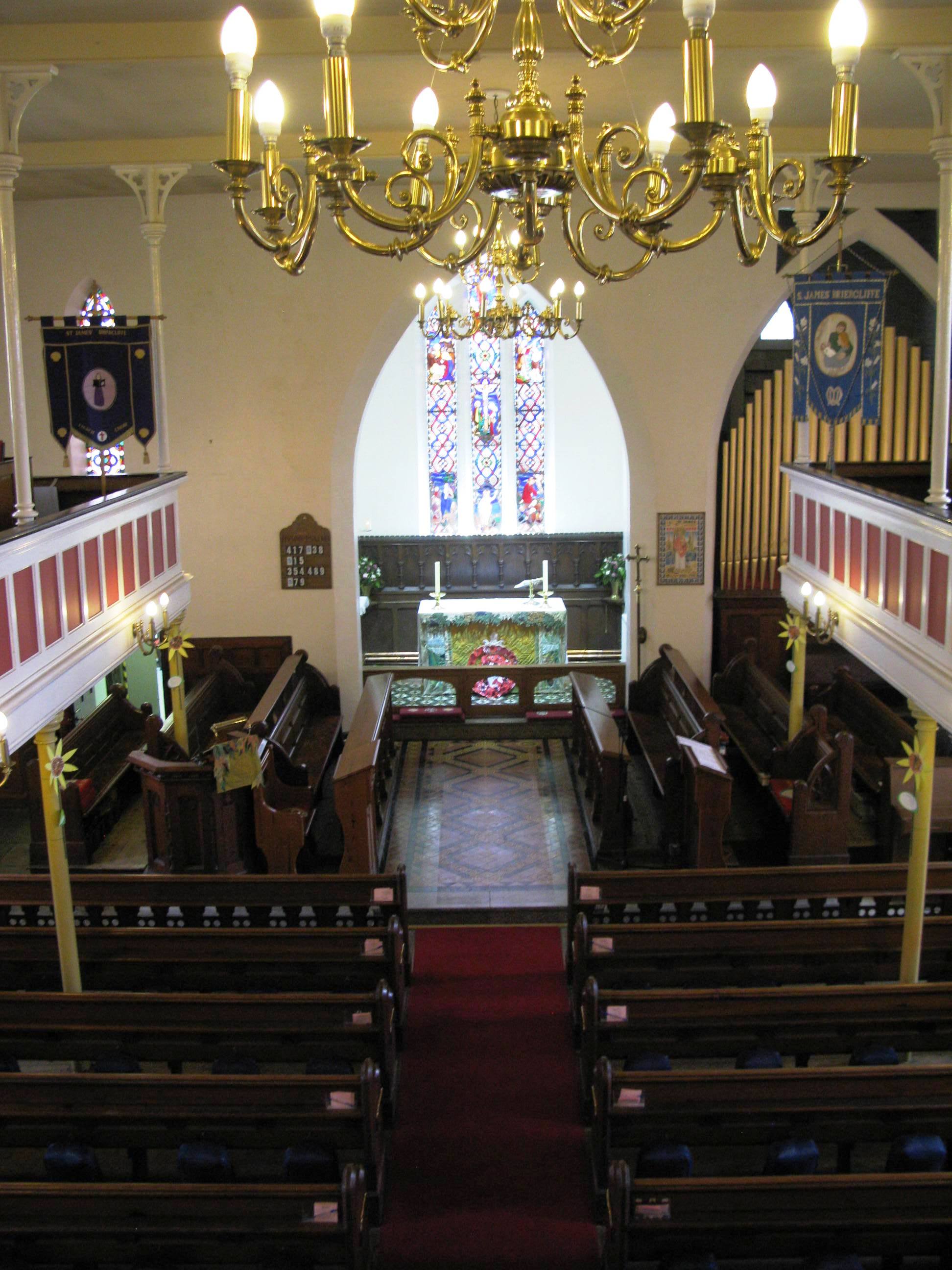 The Interior of St James, Briercliffe
