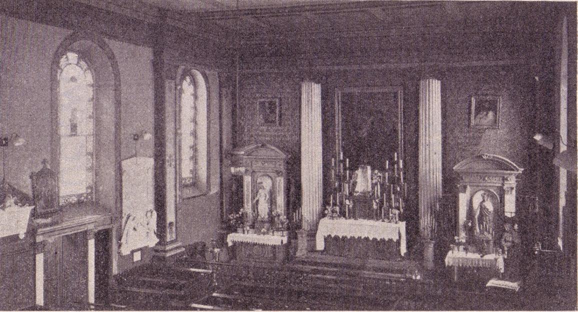 Interior of Original St Mary Enfield, Clayton-le-Moors