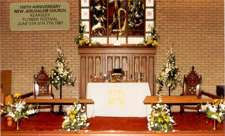 New Jerusalem Church altar, Kearsley 1987