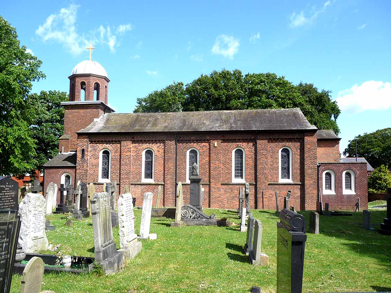 Freckleton, The Parish Church of the Holy Trinity. Photograph supplied by and  of Brian Young