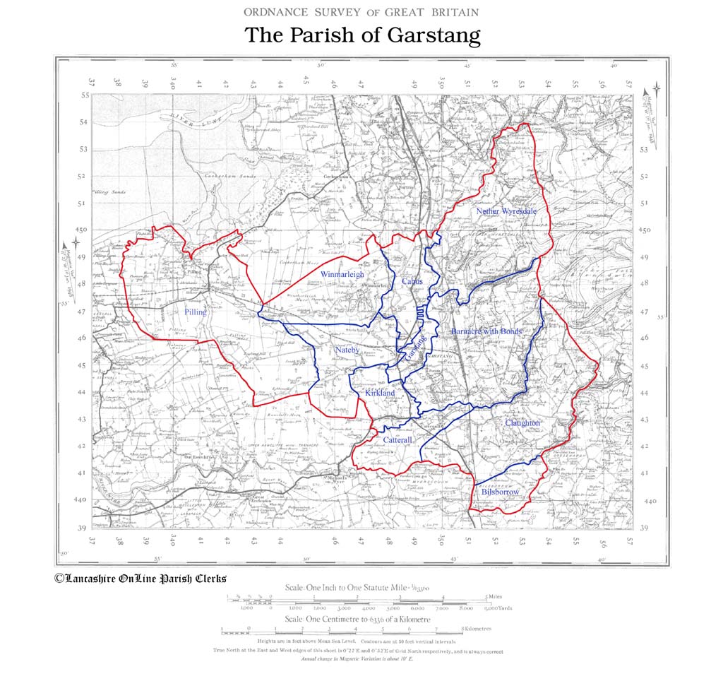 Map of the Parish of Garstang