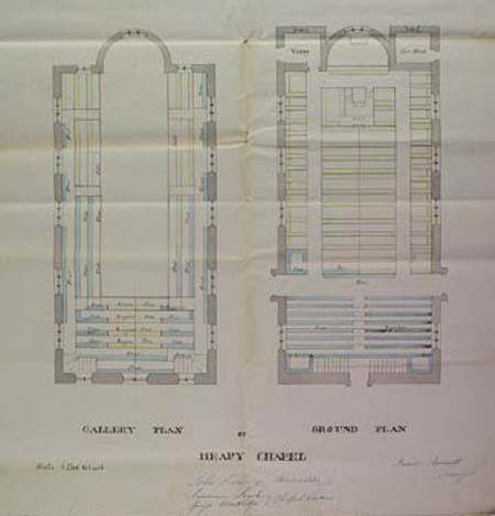 Plan of seating in church