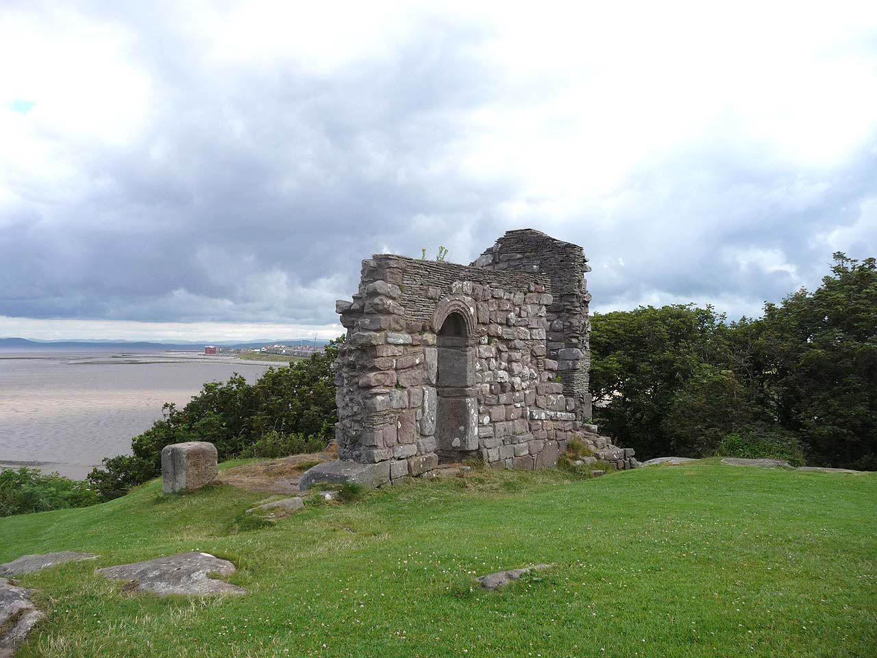 Ruins of St Patrick's Chapel, Heysham. Photograph supplied by and  of Brian Young