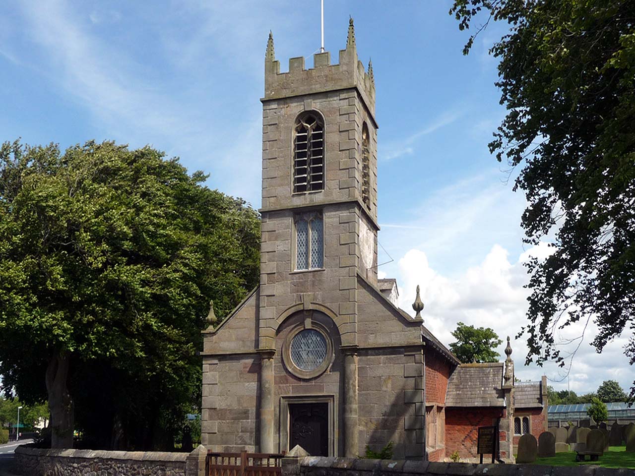 The Parish Church of St Michael, Hoole. Photograph supplied by and  of Brian Young