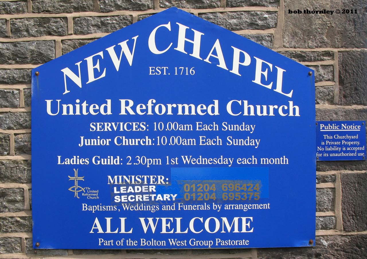 New Chapel Independent Church Sign, Horwich