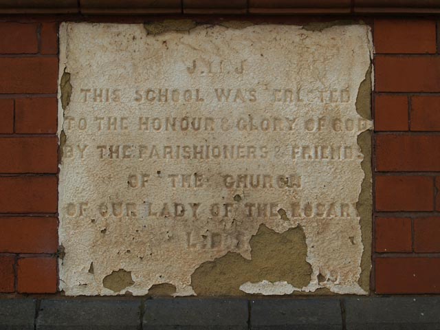 The School Plaque for St Mary, Horwich