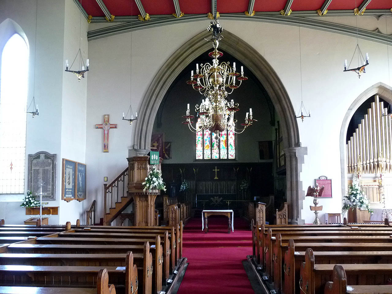 The Interior of St Michael, Kirkham. Photograph supplied by and  of Brian Young