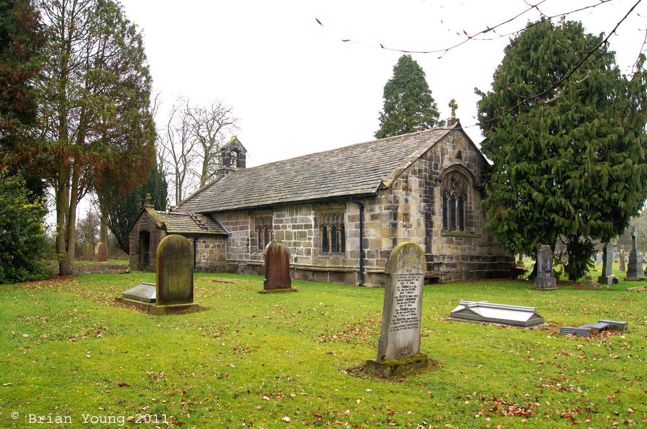 The Church of Old St Leonard, Old Langho. Photograph supplied by and  of Brian Young