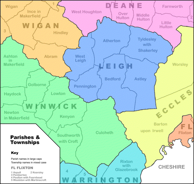 Map of Parish and Township Boundaries