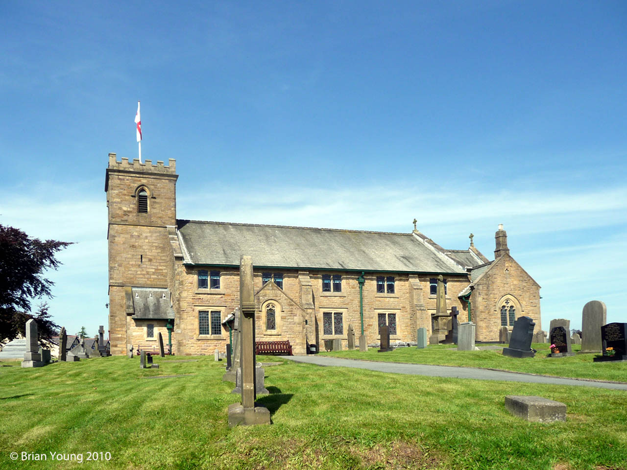 The Church of St Lawrence, Longridge. Photograph supplied by and  of Brian Young
