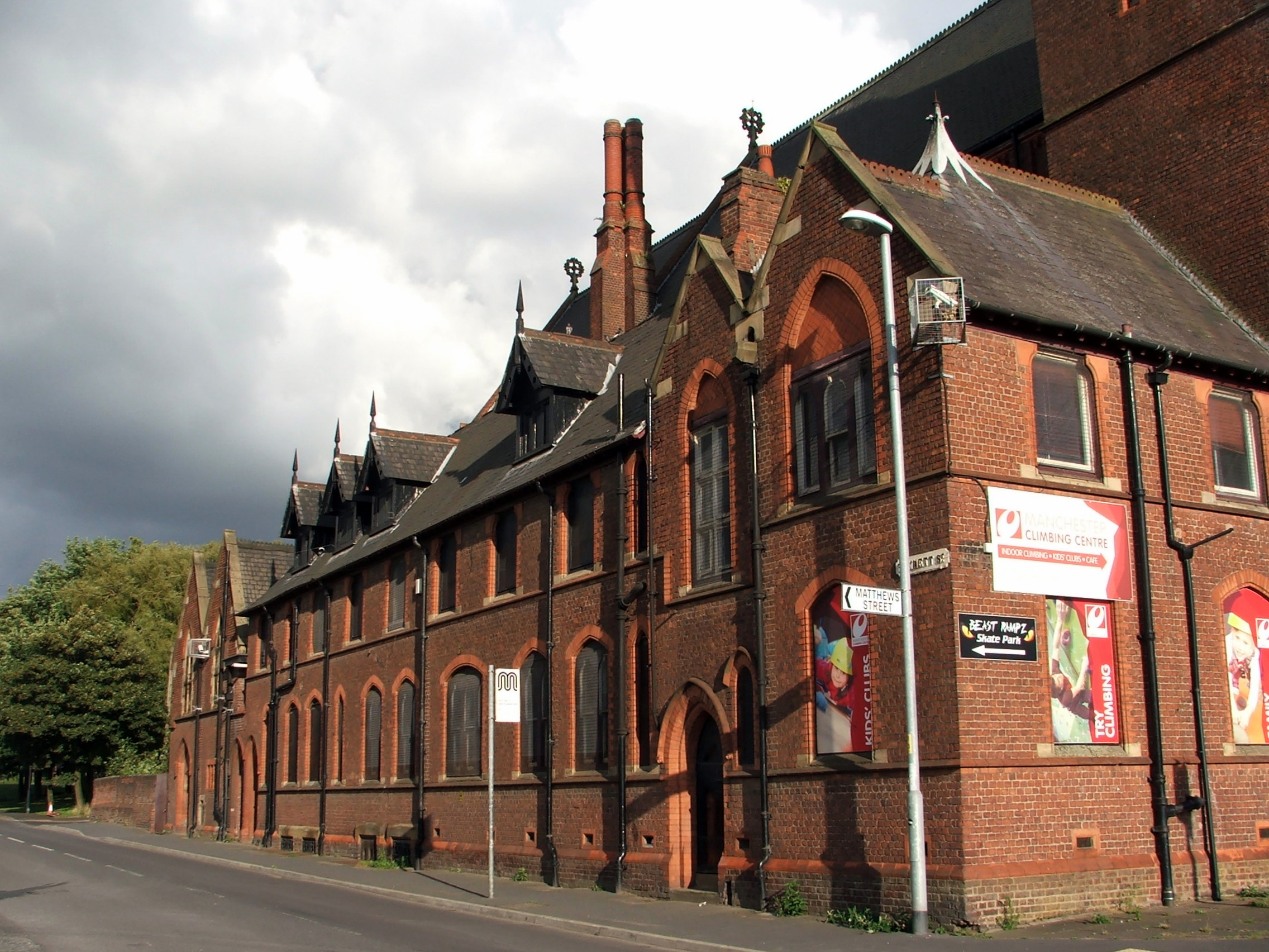 St Benedict's Ardwick - the schoolrooms. Photograph supplied by and  of Barbara Holt