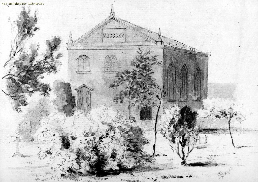 A Drawing of the Old Chapel, Crumpsall, c1815