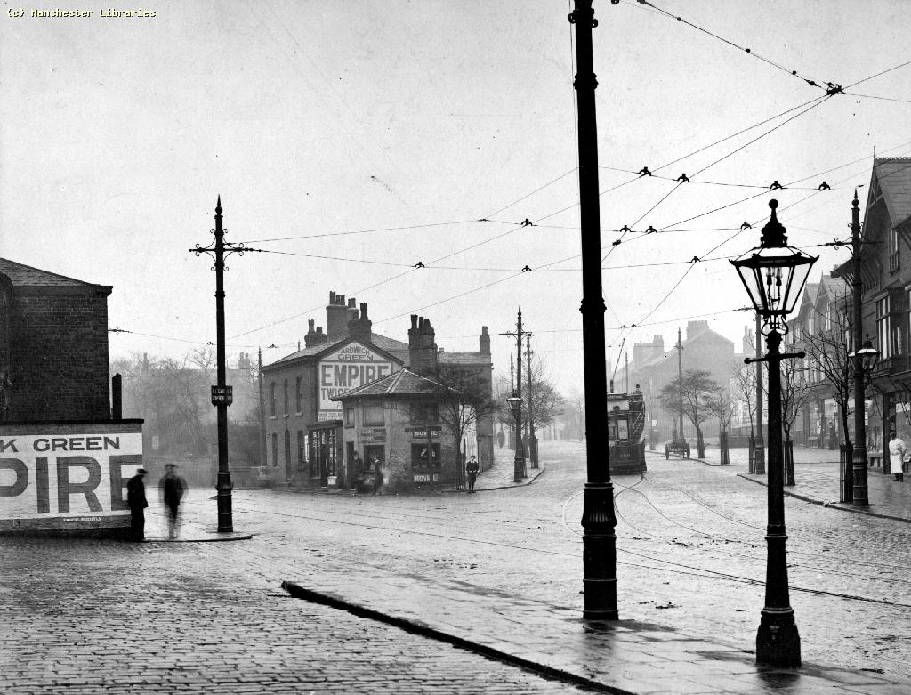 Levenshulme, Slade Lane, at junction with Stockport Road in 1907