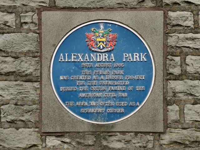 Alexandra Park: Blue Plaque