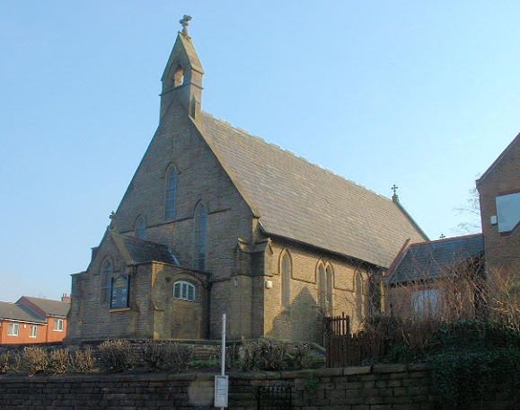 The Church of the Holy Trinity, Coldhurst. Photograph supplied by and  of Mike Berrell