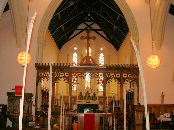 The Interior of St James, East Crompton. Photograph supplied by and  of Mike Berrell