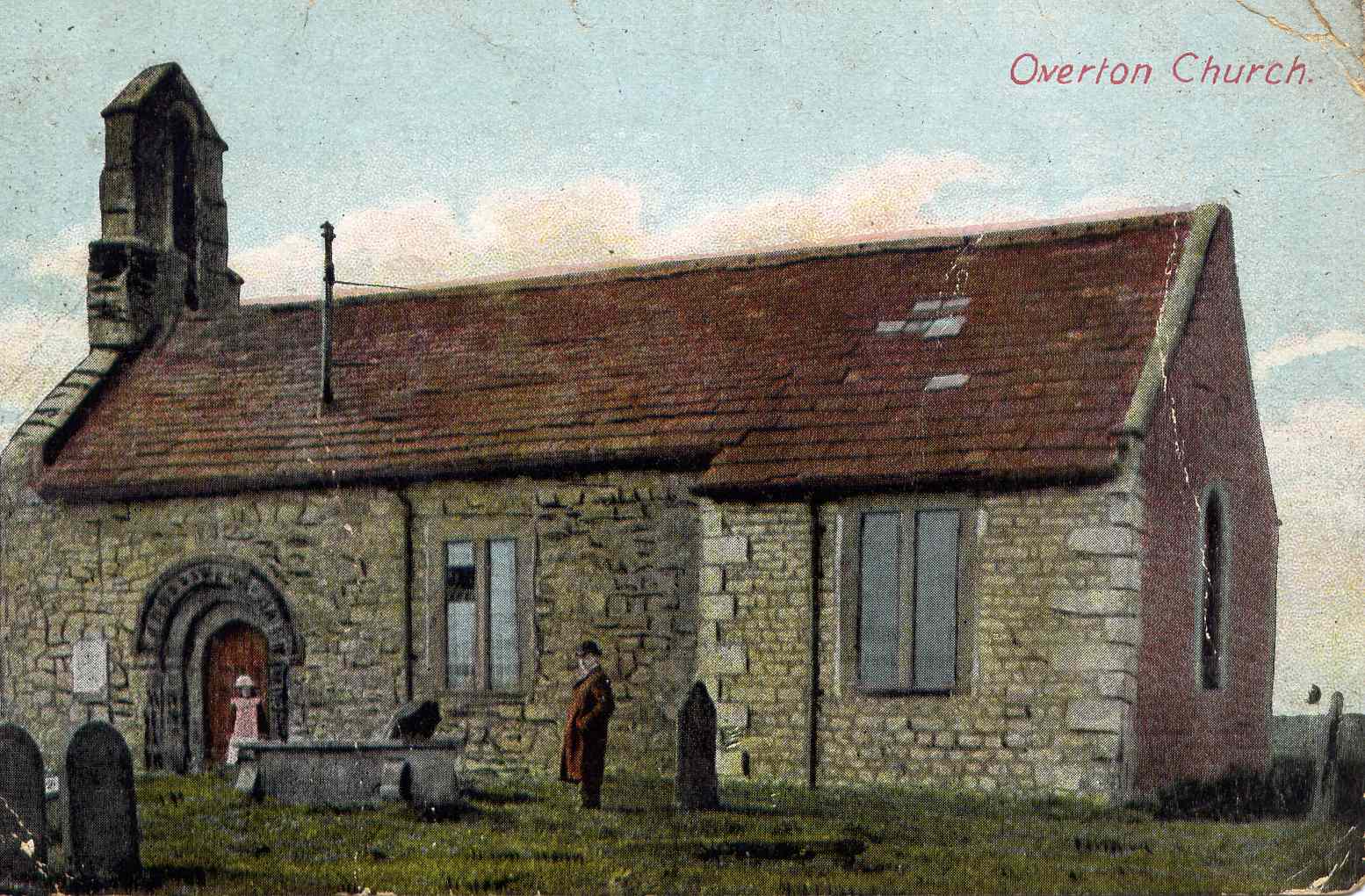 Overton Church, from an old post card