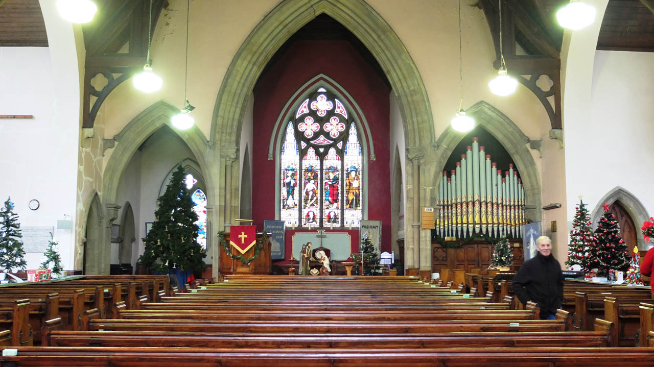 The Interior of Nazareth Unitarian Chapel. Photograph supplied by and  of Ian Robinson