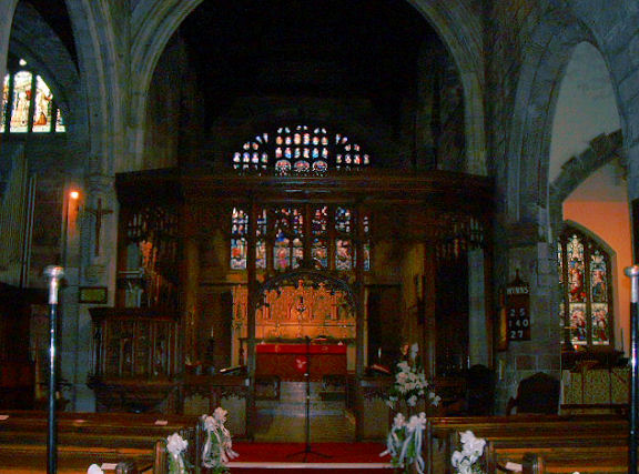 The Interior of St Mary, Prestwich. Photograph supplied by and � Mike Berrell 2012