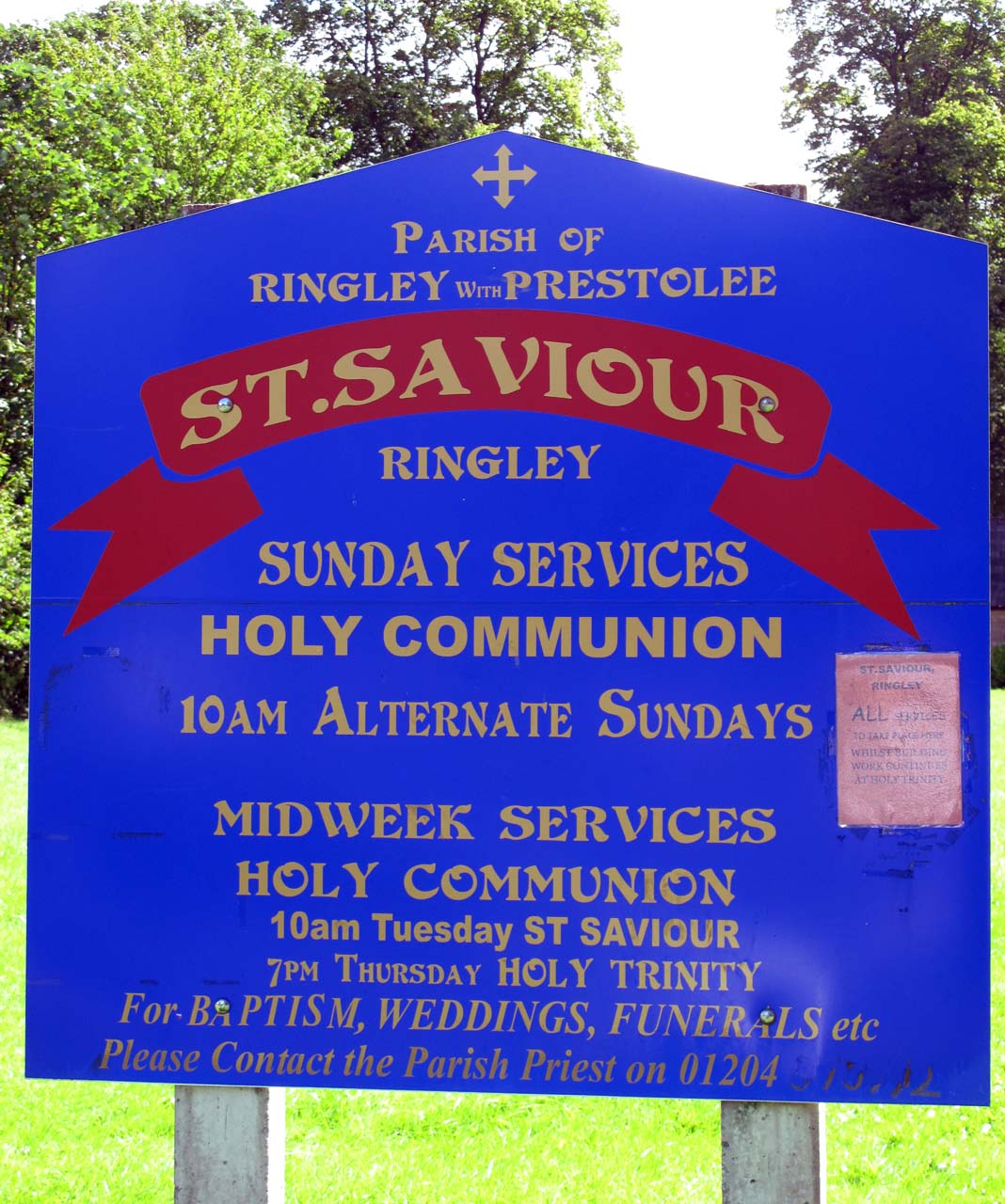 St Saviour Church Sign