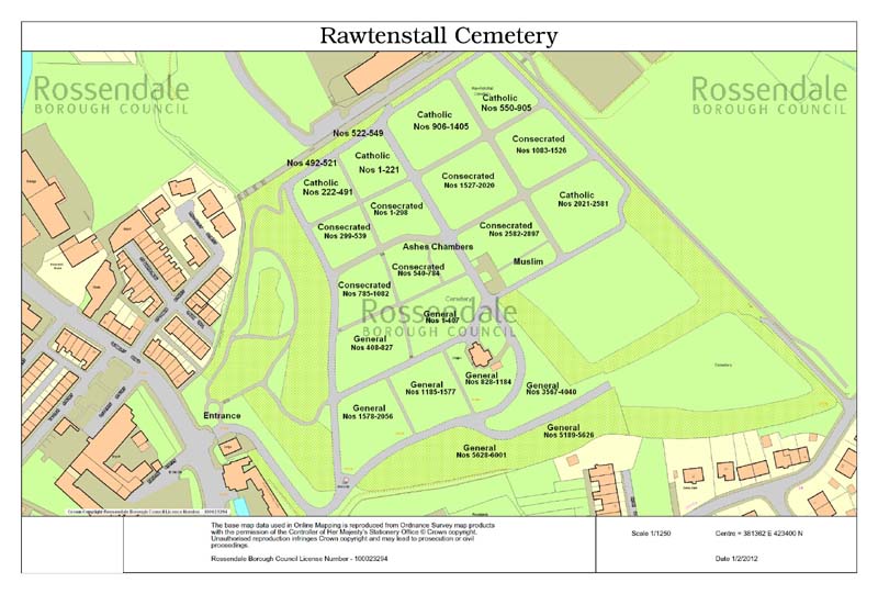 A Plan of Rawtenstall Cemetery