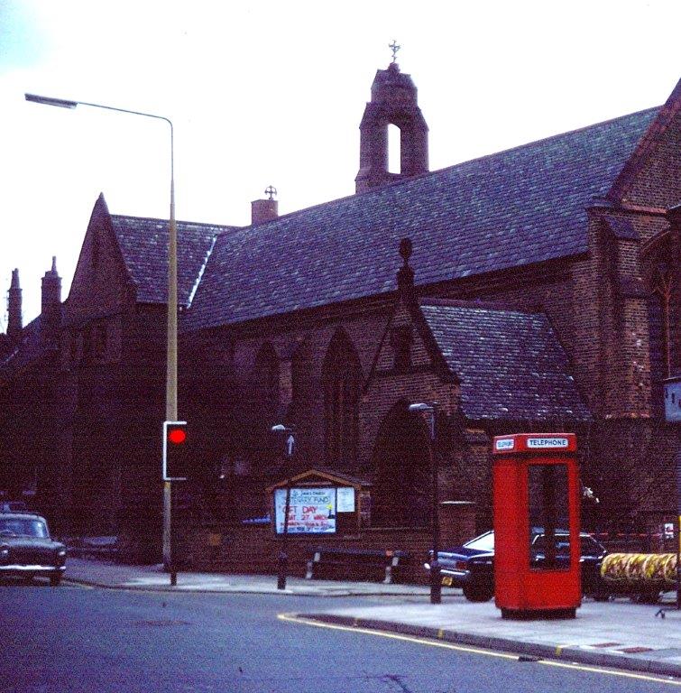 The Church of St James, Broughton. Photograph by Stanley Horrocks, digitised by Paul Dyson and reproduced here by kind permission and  of Rose Horrocks, Oct 2013