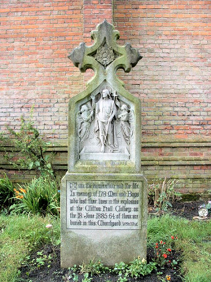 A Grave Stone at St Augustine, Pendlebury. Photograph supplied by and  Mike Berrell 2012