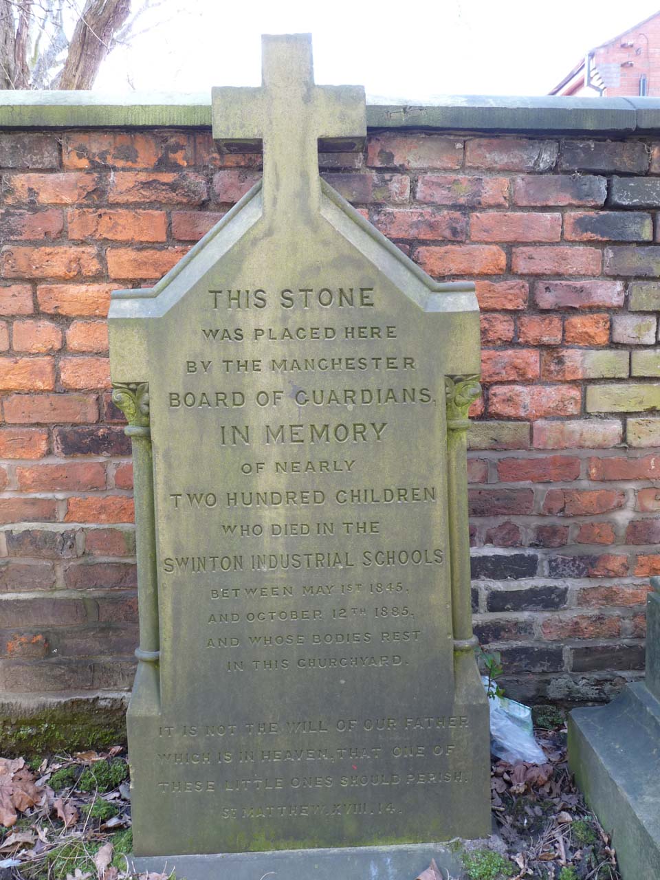A Monument to the poor children at the Swinton Industrial Schools