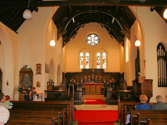 The Interior of Holy Rood Church, Swinton. Photograph supplied by and  Mike Berrell 2012