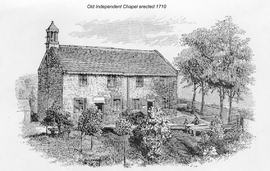 An etching of Tockholes Independent chapel