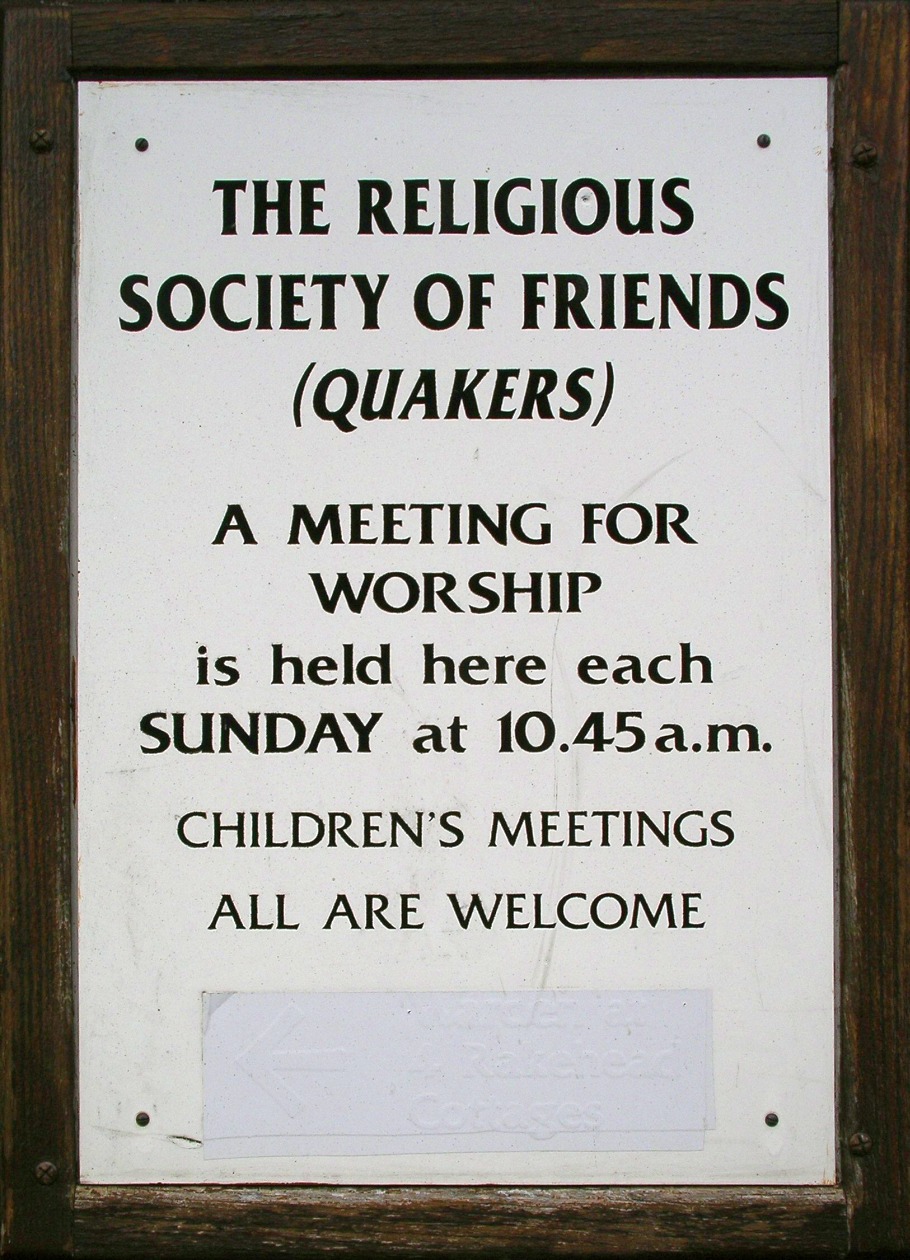 Swarthmoor Society of Friends Sign