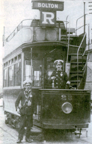 Tramcar 23 at Four Lane Ends on the road from Daubhill to Pretoria. The driver John Wright later recalled one morning in 1910 when no one boarded his tram. The day before all his regular passengers, colliers at Pretoria, had been killed in the disaster. Photo and information by courtesy of Alan Ralphs, past Chairman of Bolton 66 Tramcar Trust