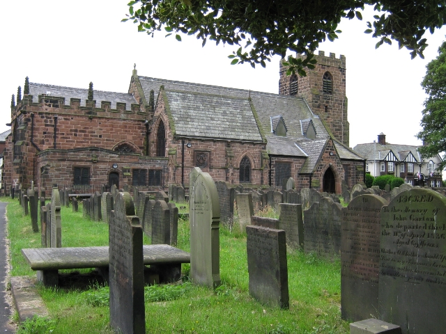St Luke, Farnworth - graveyard at rear
