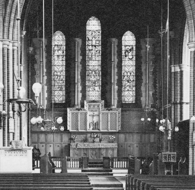 The interior of the old St Mary