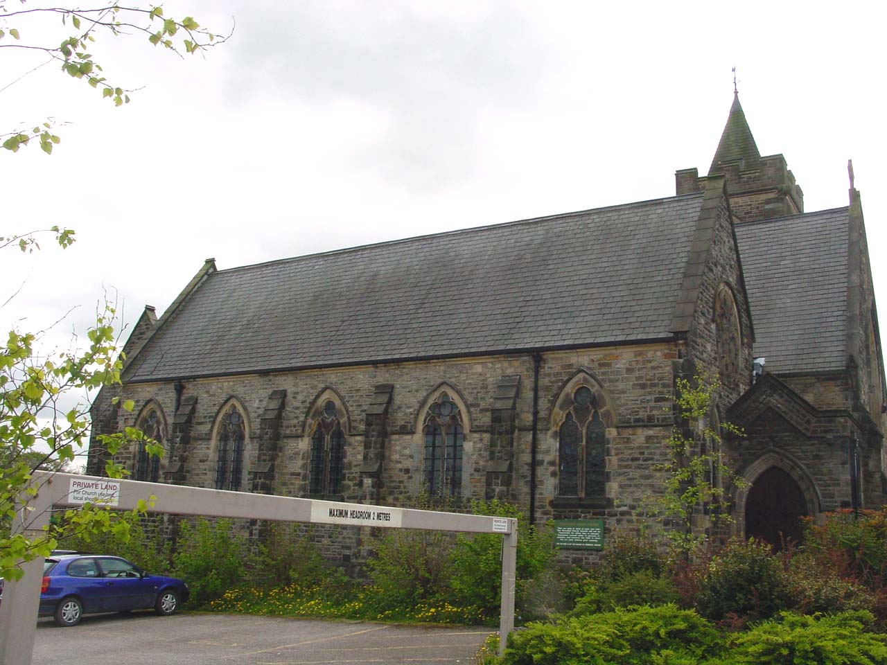 Christ Church from the main road looking south