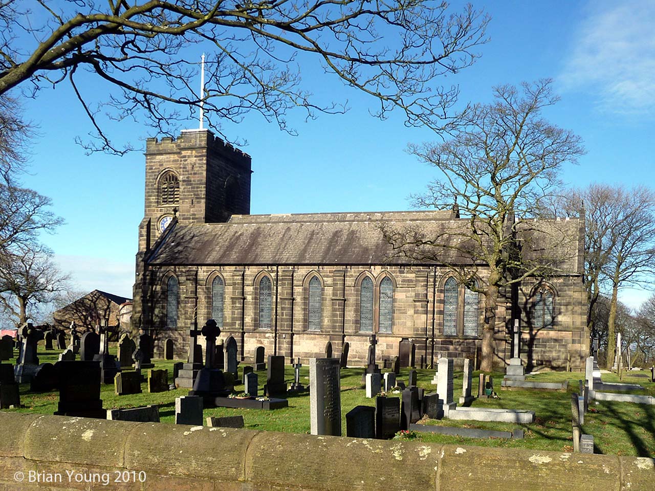 Holy Trinity, Hoghton. Photograph supplied by and � of Brian Young