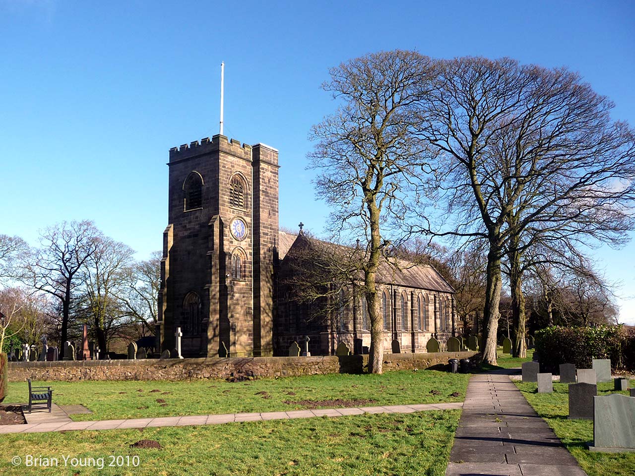 Holy Trinity, Hoghton. Photograph supplied by and � of Brian Young