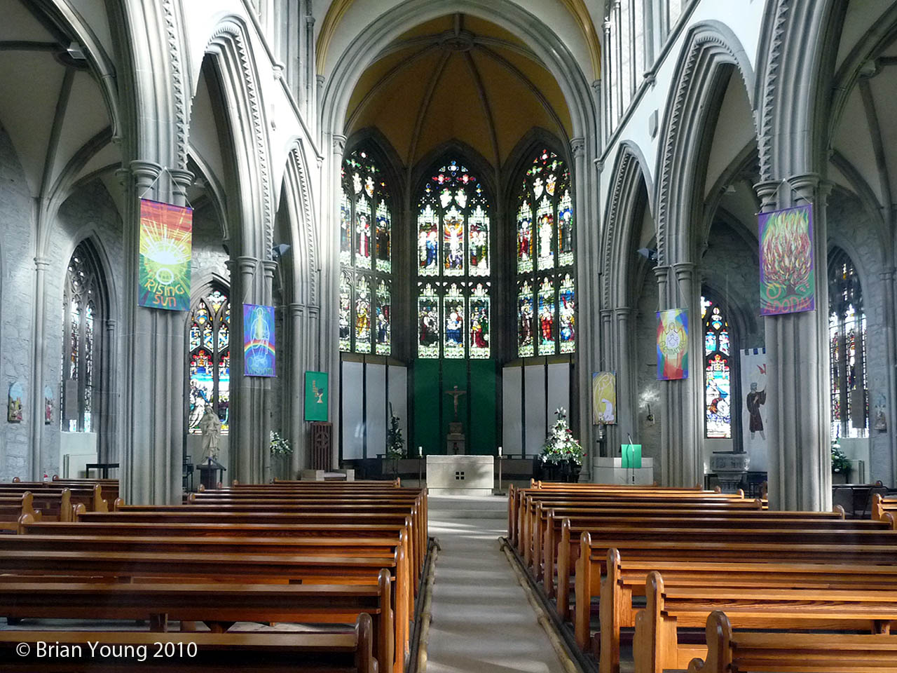 The Interior of Pleasington Priory. Photograph supplied by and  of Brian Young